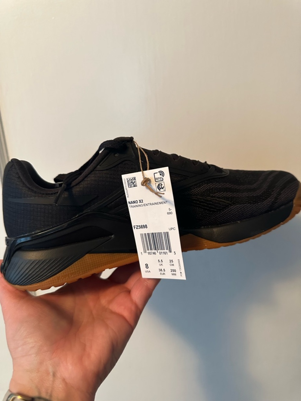 Reebok Nano X2 Training Shoe - Black/Gum